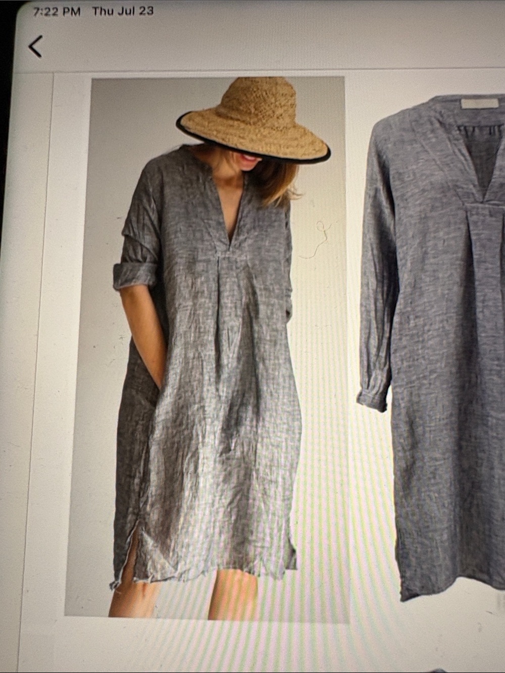 CP Shades Linen Midi Dress S